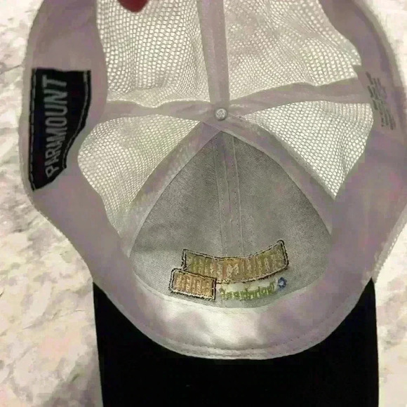 Men’s Techniseal Structure Bond Embroidered Black White Trucker Hat RARE - Picture 3 of 5